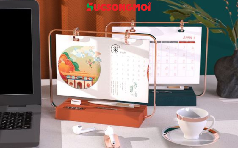 Lịch để bàn đế nhựa