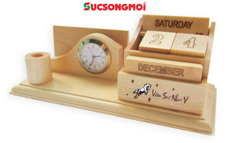 Lịch gỗ để bàn